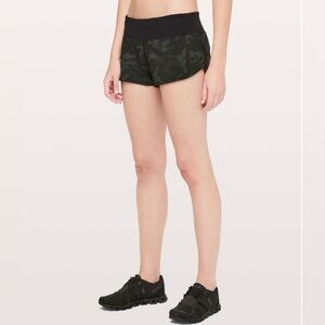 Lululemon camo speed up shorts
